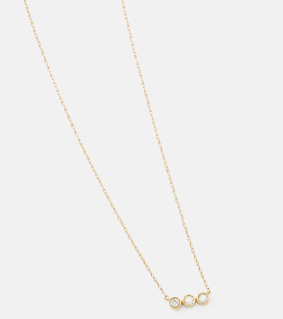 Shop Stone And Strand 10kt Yellow Gold Necklace With Diamonds