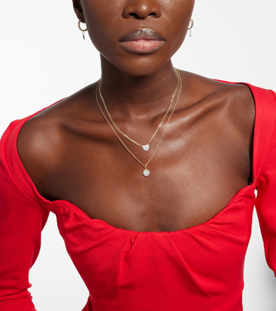 Stone And Strand 10kt Gold Necklace With Diamond In Gold