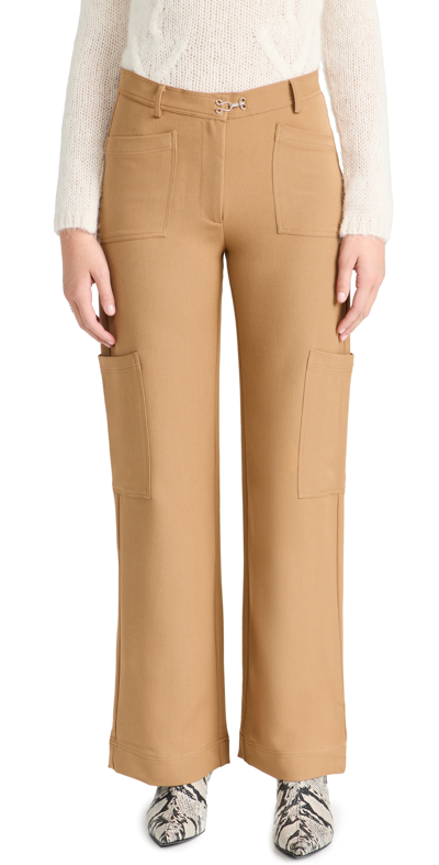 Shop Gimaguas Neo Trousers Camel