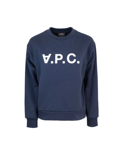 Shop Apc A.p.c. Sweatshirt In Blue