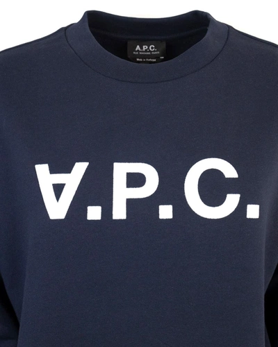 Shop Apc A.p.c. Sweatshirt In Blue