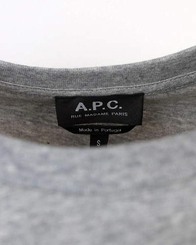 Shop Apc A.p.c. T-shirts In Grey