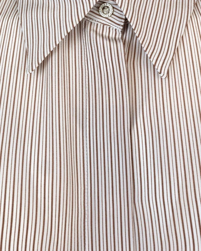 Shop Max Mara Studio Shirt In Cuoio