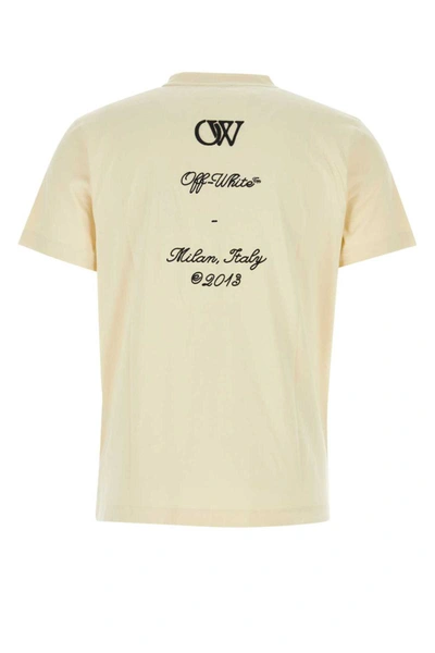 Shop Off-white Off White T-shirt In Beige O Tan