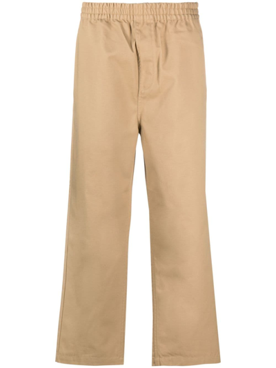 Shop Carhartt Relaxed Straight Fit Pants In Beige