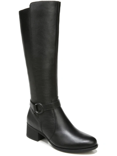 Shop Naturalizer Davis Womens Leather Riding Knee-high Boots In Black