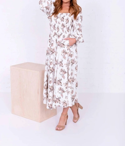 Shop Mikarose Shayla Dress In Maude Rose In White