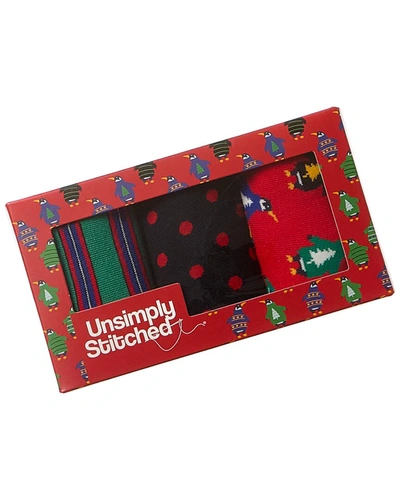 Shop Unsimply Stitched 3pk Socks Gift Box In Multi