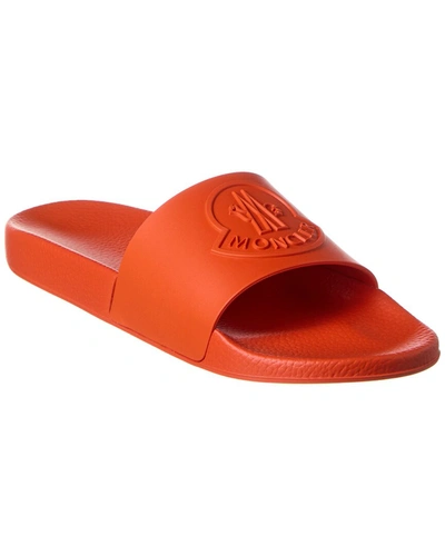 Shop Moncler Basile Slide In Orange