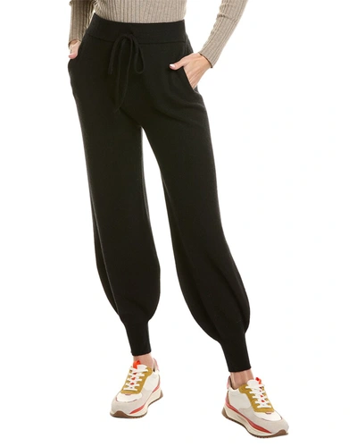 Shop Rebecca Taylor Ribbed Wool & Cashmere-blend Pant In Black