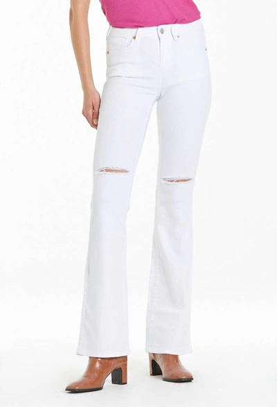 Shop Dear John Denim Jaxtyn High Rise Bootcut Jeans In Optic White