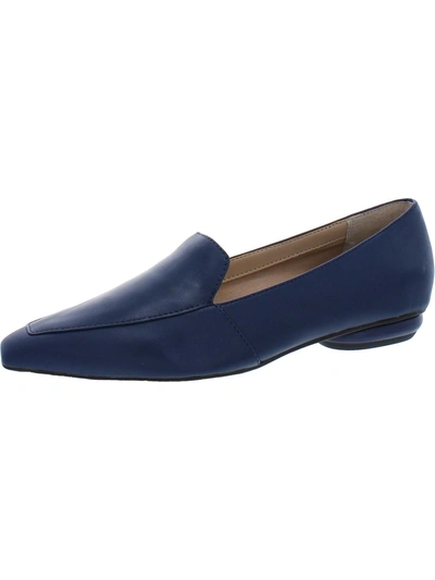 Shop Franco Sarto Balica Womens Laceless Slip On Loafers In Blue