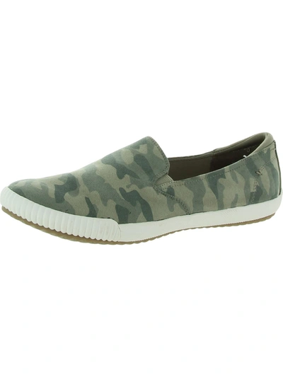 Shop Dr. Scholl's Shoes Jot It Down Womens Canvas Slip On Flats In Green
