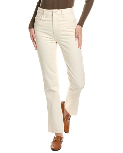 Shop A.l.c A. L.c. Christy Off White Straight Jean In Beige