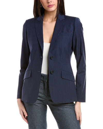 Shop Brooks Brothers Career Wool-blend Jacket In Blue
