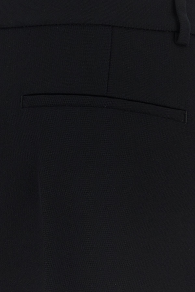 Valentino Garavani Black Bermuda Shorts With Vlogo Print In Toile Iconographe Man