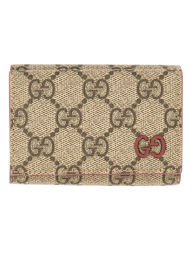 Shop Gucci Gg Detailed Mini Wallet In Multi