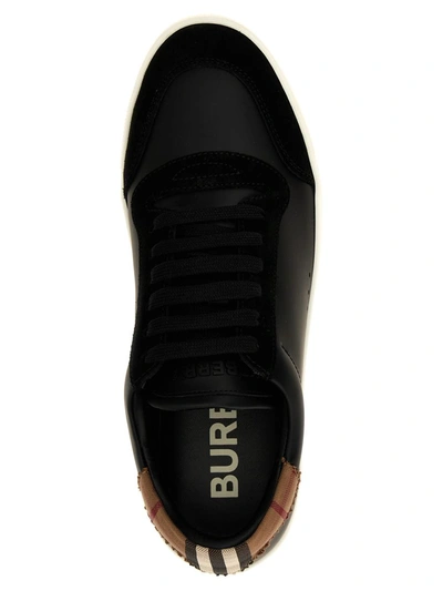 Shop Burberry 'tnr Robin' Sneakers In Black