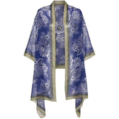 Shop Etro Outerwears In Blue/white