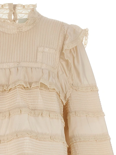Shop Isabel Marant 'zalmara' Blouse In White