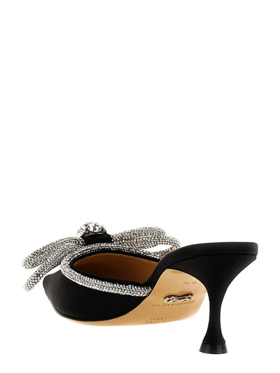Shop Mach & Mach 'double Bow' Mules In Black