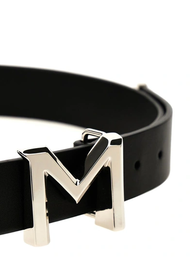 Shop Mugler 'm-buckle' Belt In Black