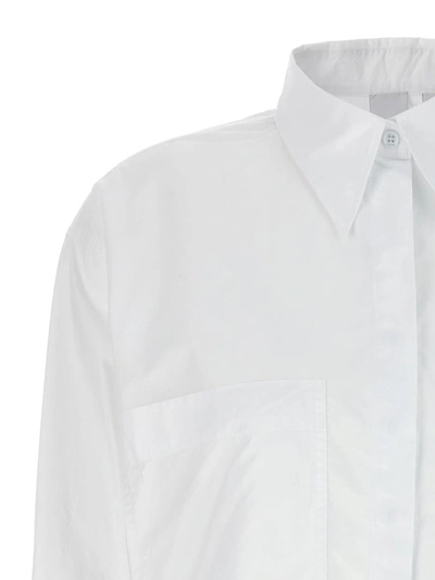 Shop Pinko 'pergusa' Cropped Shirt In White