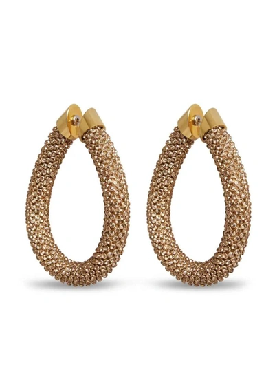 Shop Rabanne Earrings In M Gold Topaz