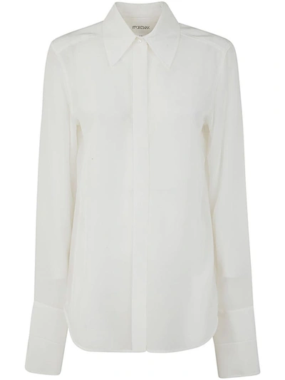 Shop Sportmax Lelia Silk Shirt Clothing In White