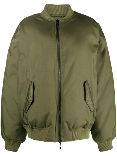 Shop Wardrobe.nyc Coat In Mltgr Military