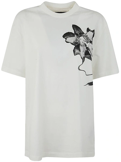 Shop Y-3 Adidas Printed T-shirt Clothing In White