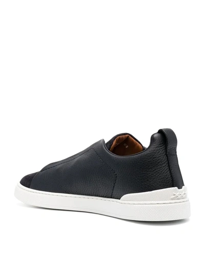 Shop Zegna Sneakers Shoes In Blue