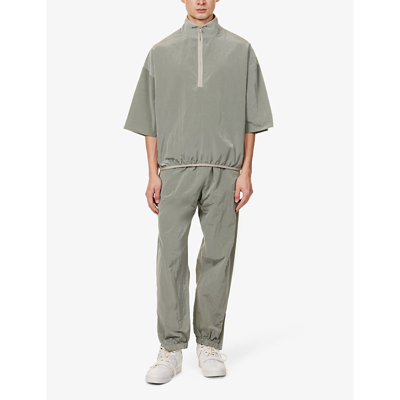 Shop Essentials Fear Of God  Men's Seal  Relaxed-fit Woven Shirt