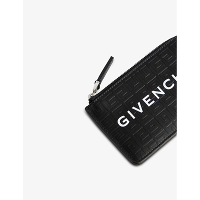Shop Givenchy Black Branded Faux-leather Cardholder