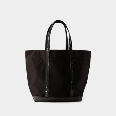Shop Vanessa Bruno Cabas L Shopper Bag -  - Cotton - Black