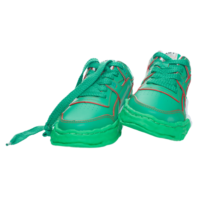 Shop Miharayasuhiro Parker Low Top Sneakers In Green