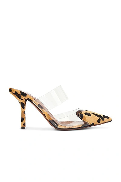 Shop Alaïa Cap Toe Mule In Brun Sepia