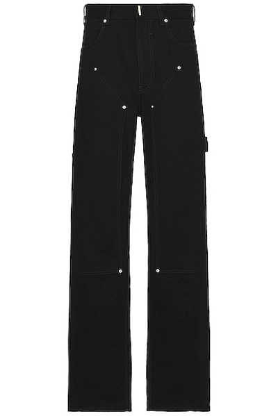 Shop Givenchy Studded Carpenter Pant In Black