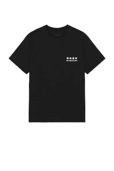 Shop Givenchy Standard Short Sleeve Base Tee In Black