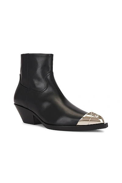 Shop Givenchy Western Ankle Boot In Black