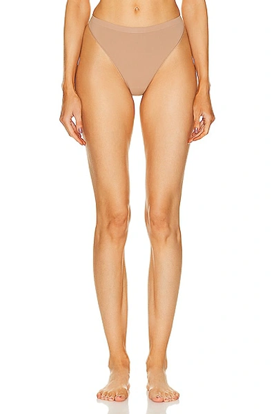 Shop Wolford Individual Thong 2 Pack In Macchiato