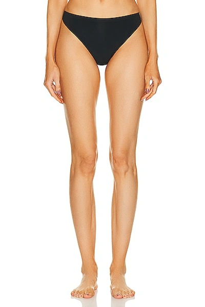 Shop Wolford Individual Thong 2 Pack In Jet Black
