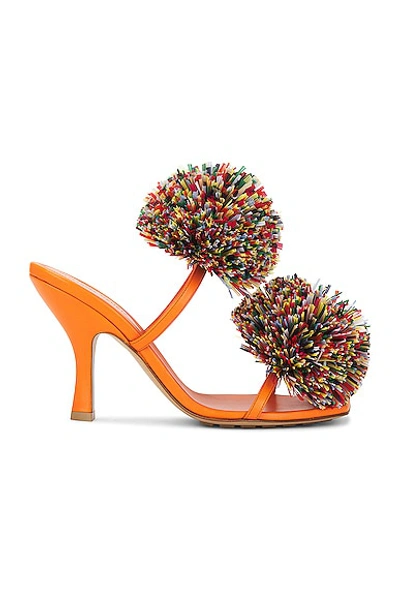 Shop Bottega Veneta Coaxial Sandal In Papaya Multicolor