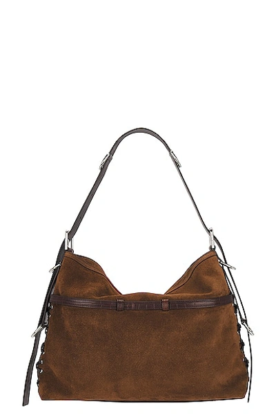 Shop Givenchy Medium Voyou Corset Bag In Walnut Brown