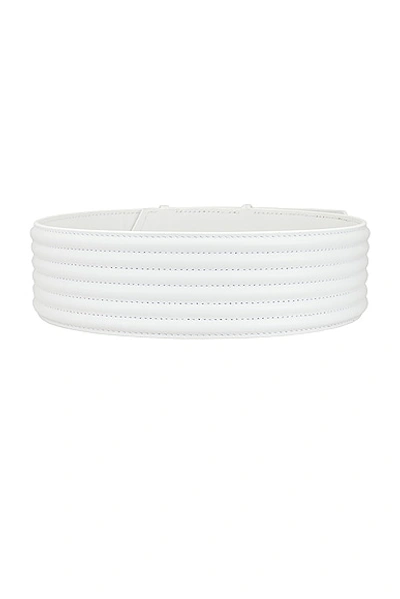 Shop Alaïa Padded Belt In Blanc