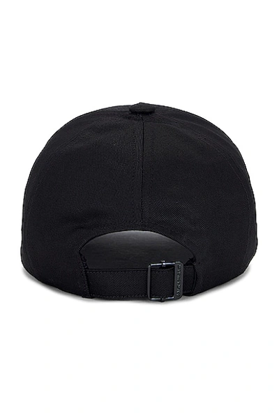 Saint Laurent Cotton And Linen Baseball Cap Men In Black