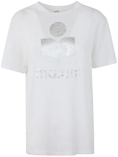 Shop Isabel Marant Étoile Zewel T-shirt Clothing In White