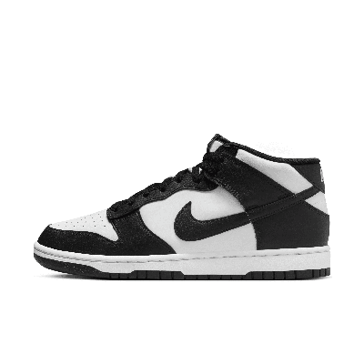 Shop Nike Men's Dunk Mid Shoes In White