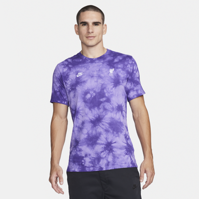 Shop Nike Liverpool Fc Essential  Men's Soccer T-shirt In Purple