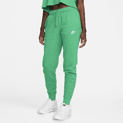 Shop Nike Women's  Sportswear Club Fleece Mid-rise Jogger Pants In Green